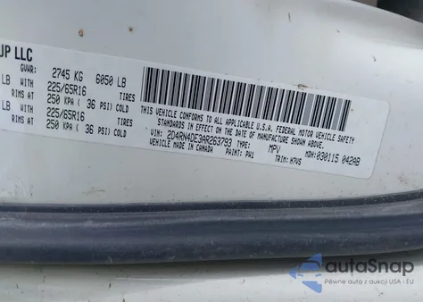 2010 Dodge Grand Caravan Se z USA, uszkodzony, nr VIN 2D4RN4DE3AR263793